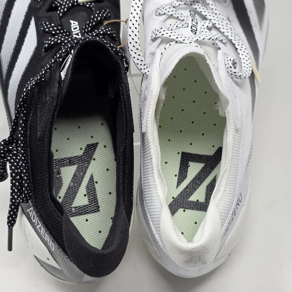 Adidas Adizero Electric Men Size 12 Cleats Snack Attack White Black IE4401 New - Picture 10 of 11